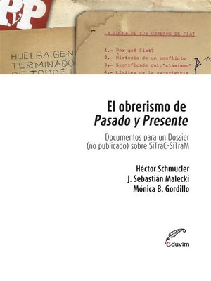 El obrerismo de pasado y presente - ebook